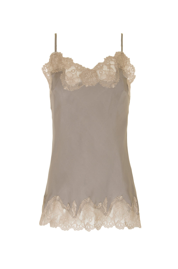 Contrast Marilyn Lace Silk Cami
