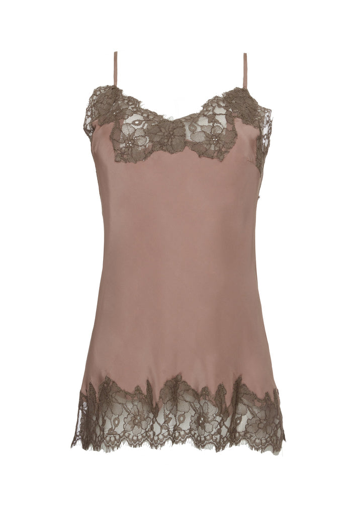 Contrast Marilyn Lace Silk Cami