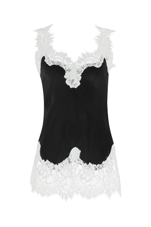 Contrast Megan Camisole Black Dove