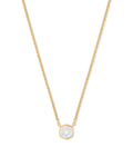 Davie Pendant Necklace in 18k Gold Vermeil Rock Crystal