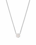 Davie Pendant Necklace in Sterling Silver Rainbow Moonstone