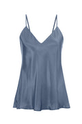 Double Silk Solid Cami Dusty Blue