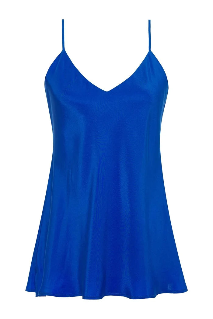 Double Silk Solid Cami Fuchsia