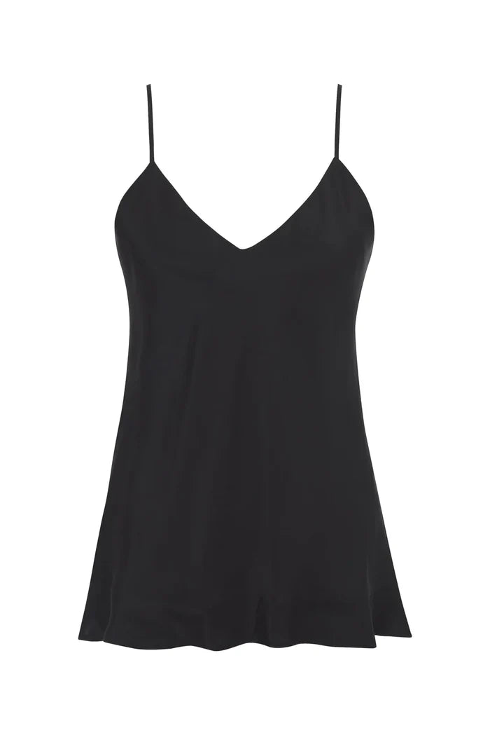 Double Silk Solid Cami Fuchsia