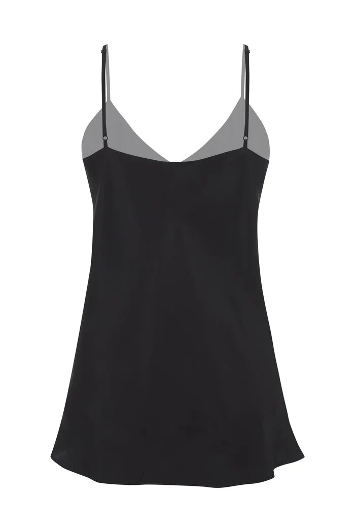 Double Silk Solid Cami Fuchsia