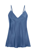 Double Silk Solid Cami Mediterranean Blue