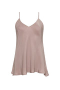 Double Silk Solid Cami Nude Crystal