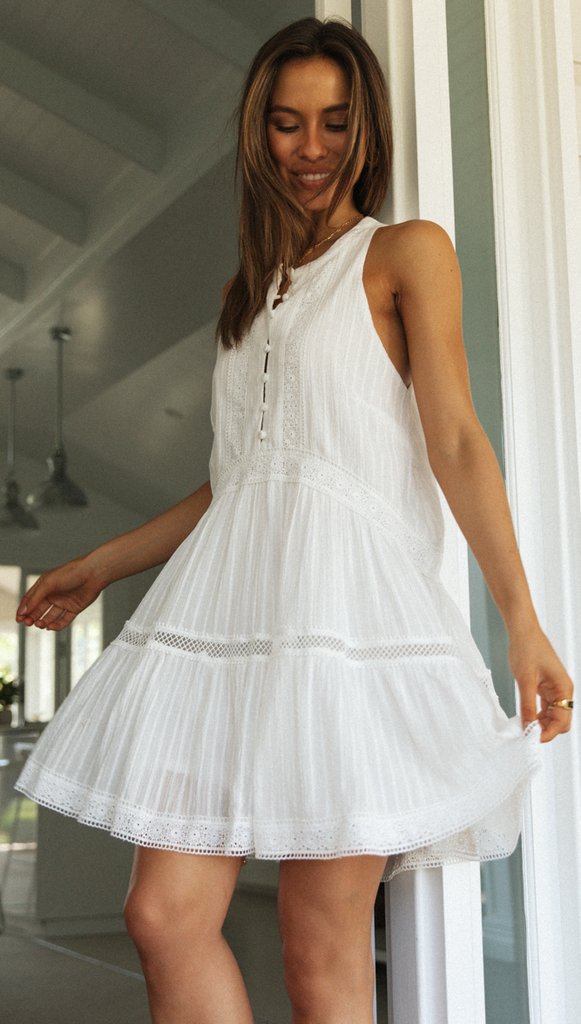 Dreamer Mini Dress - White