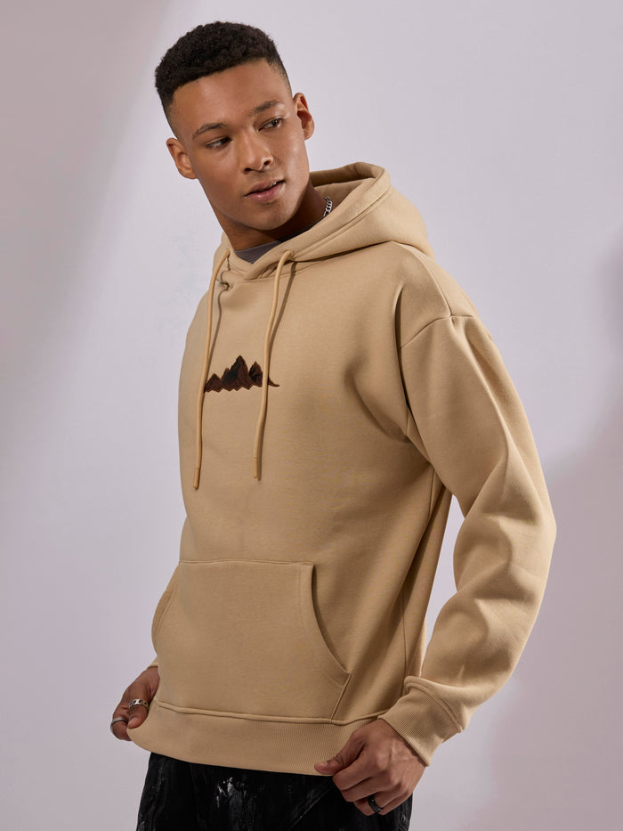 Drift - Printed Hoodie - Beige