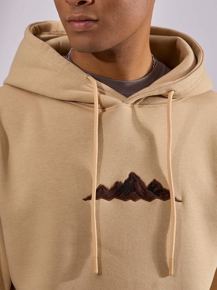 Drift - Printed Hoodie - Beige