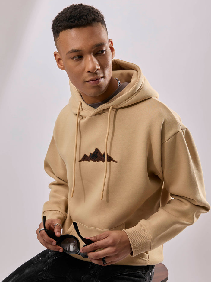 Drift - Printed Hoodie - Beige