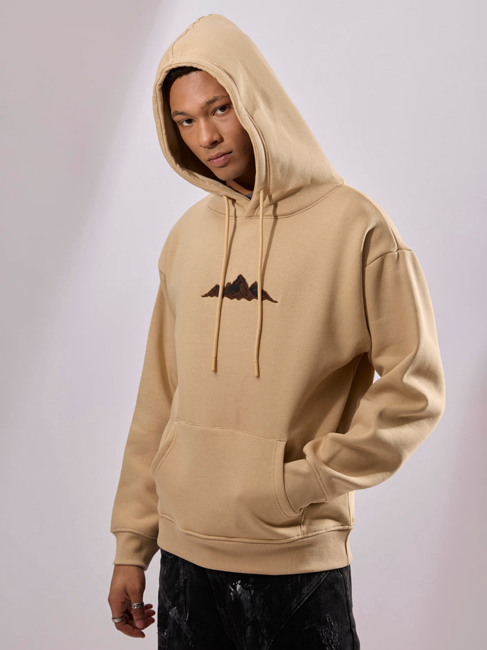 Drift - Printed Hoodie - Beige
