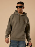 Drift - Printed Hoodie - Olive Green