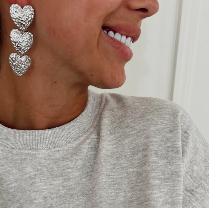 Dropping Hearts Earrings