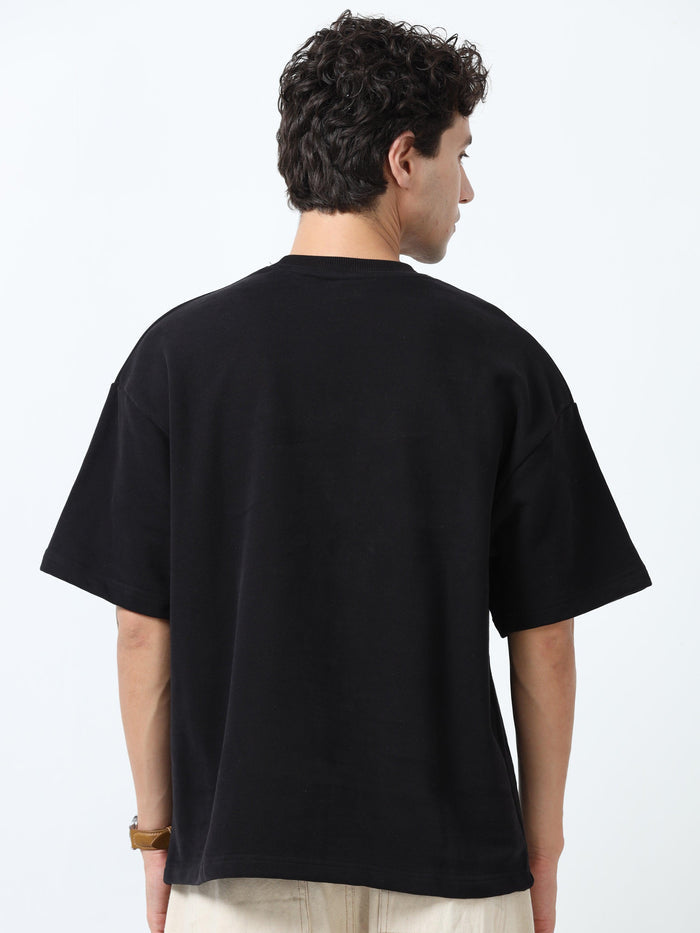 Elowen - Oversized Round neck
 t-Shirt with five sleeve  - Espanshe
round neck tshirt for men
five sleeve tshirt for men