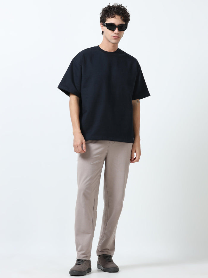 Elowen - Oversized Round neck
 t-Shirt with five sleeve - Espanshe
round neck tshirt for men
five sleeve tshirt for men