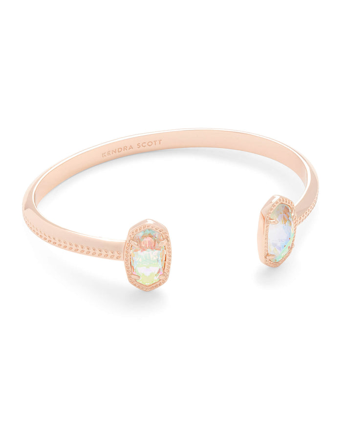 Elton Cuff Bracelet In Dichroic Glass