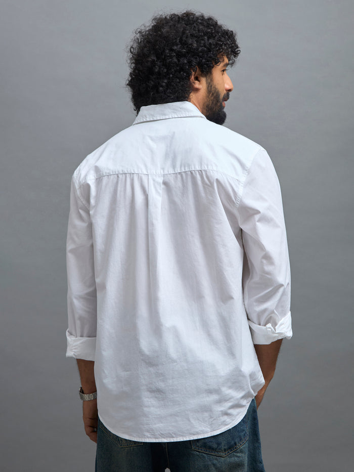 men's white full sleeve solid shirt with premium quality cotton
Men's outfit for every occassion