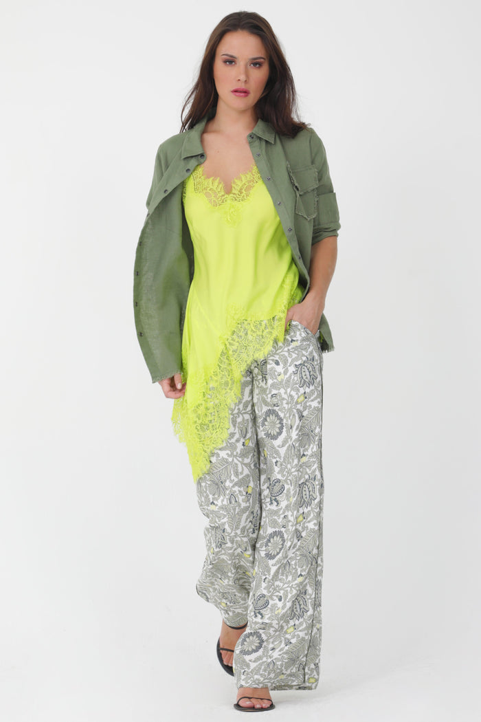 Emma V-Neck Tunic Lime