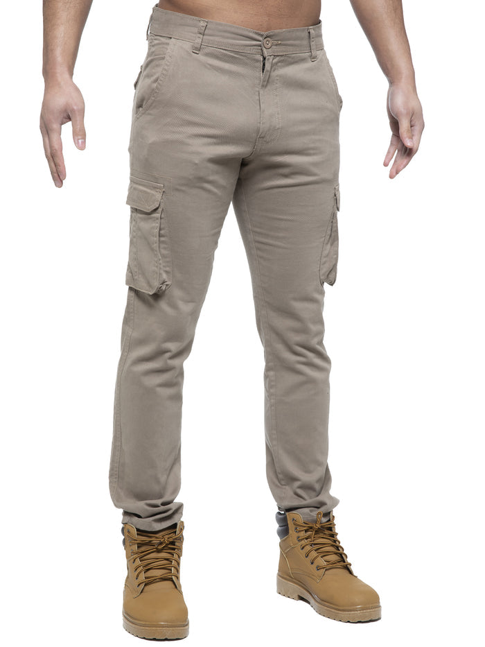 EZ425 Enzo | Mens Cargo Straight Fit Jeans ENZO RAWDENIM