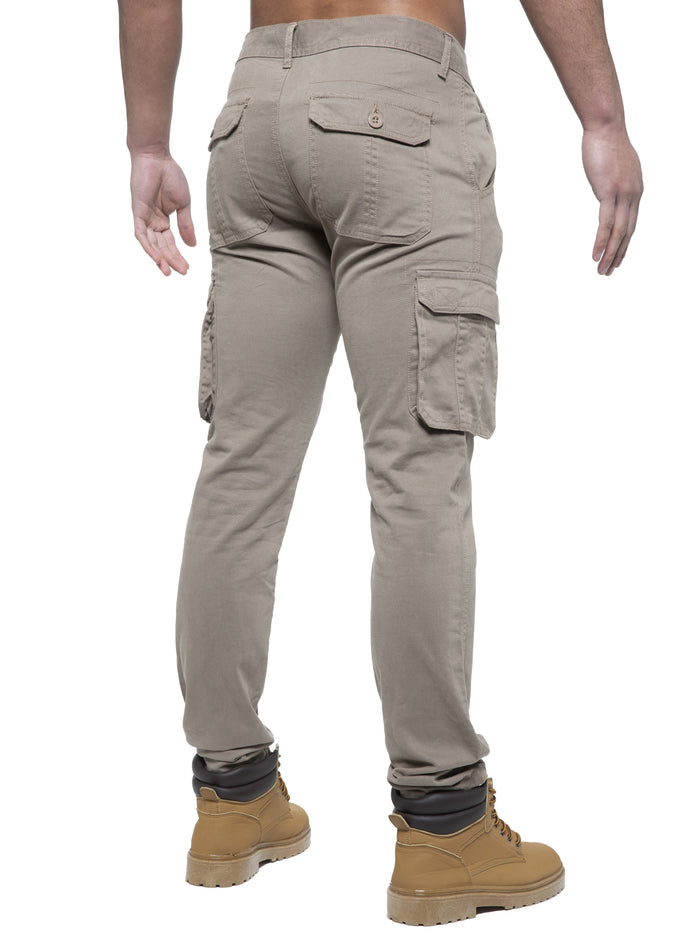 EZ425 Enzo | Mens Cargo Straight Fit Jeans ENZO RAWDENIM