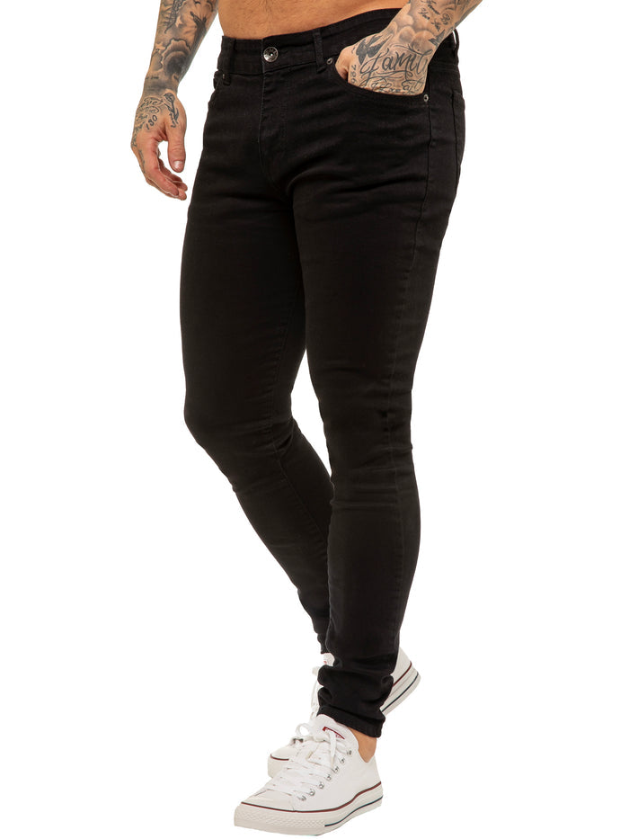 Enzo | Mens Designer Stretch Skinny Fit Jeans