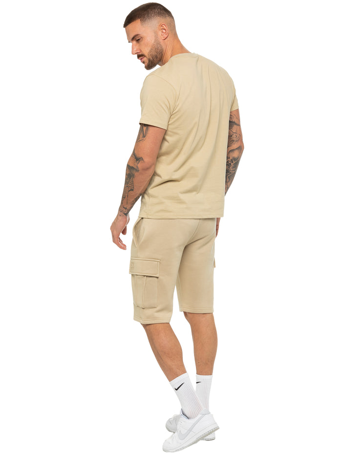 EZTS603 & EZSC602 Enzo | Mens T-Shirt Tracksuit Set With Shorts ENZO RAWDENIM
