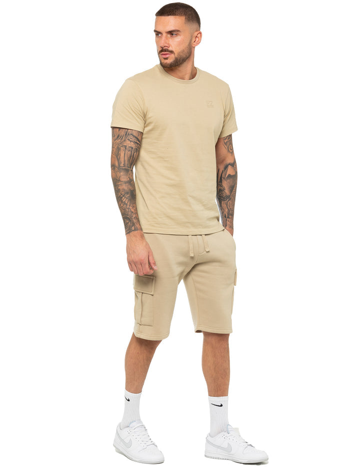 EZTS603 & EZSC602 Enzo | Mens T-Shirt Tracksuit Set With Shorts ENZO RAWDENIM