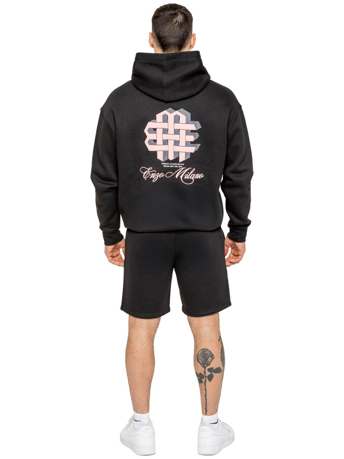 Enzo Milano | Mens Oversized Print Hoodie