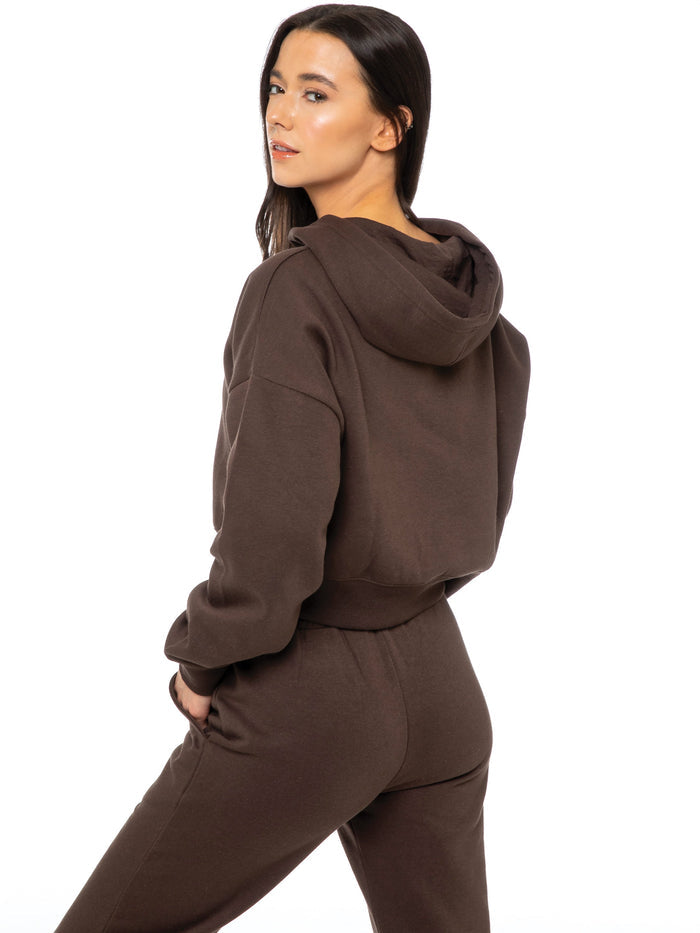 EZLHD588 Womens Cropped Hoodie GUEST BRAND RAWDENIM