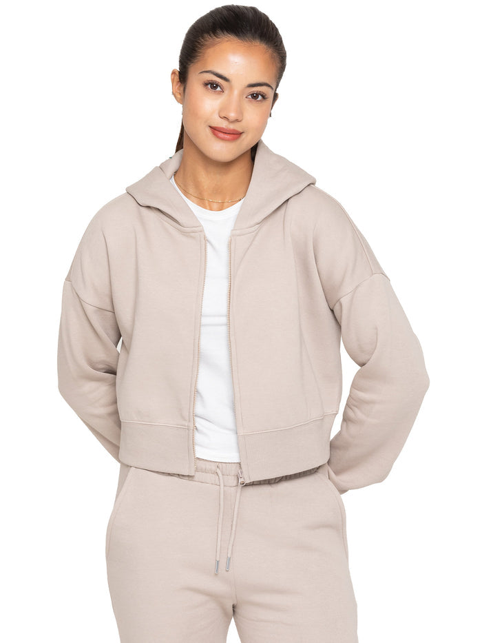 EZLHDCZ595 Copy of Enzo | Womens Cropped Zipped Hoodie ENZO RAWDENIM