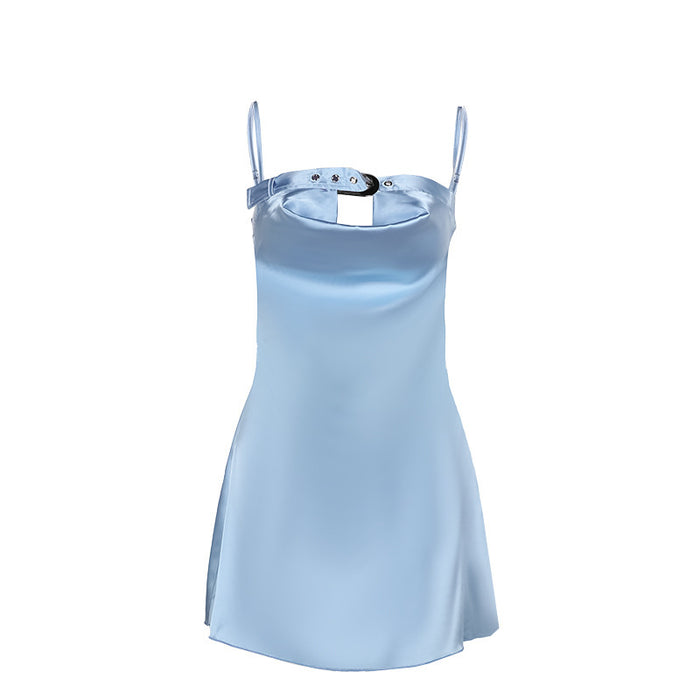 Espresso Mini Dress-Blue