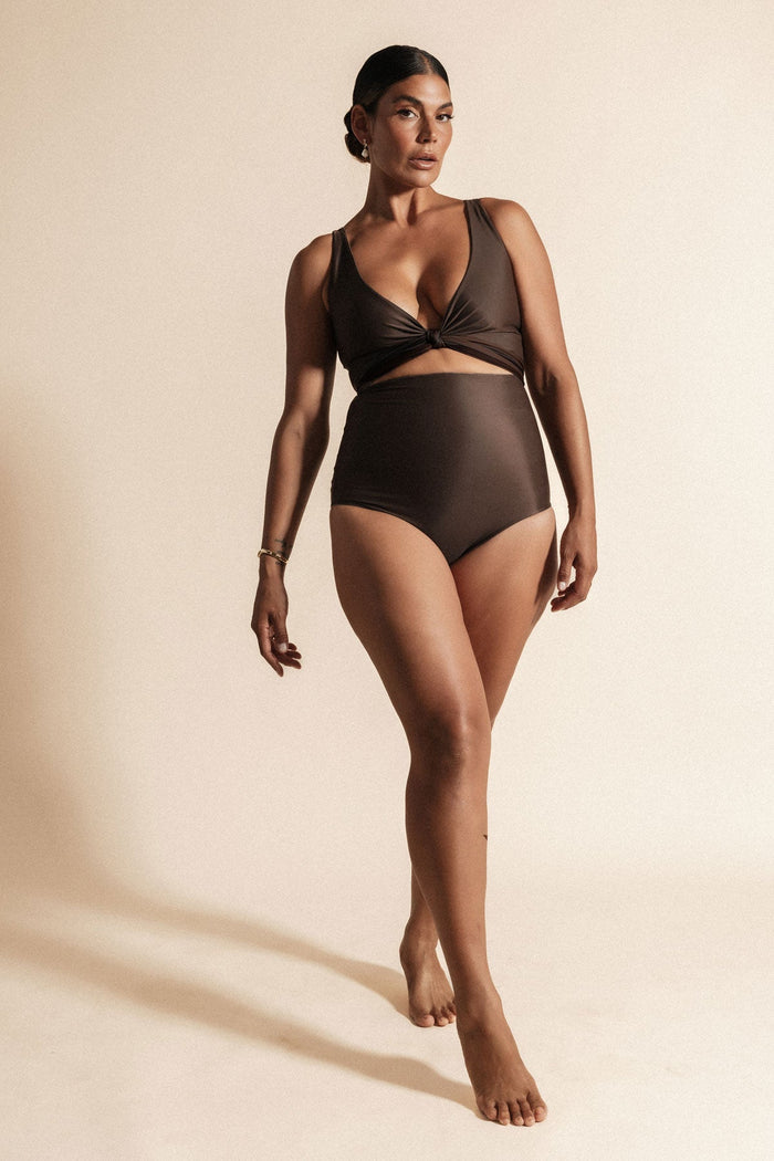 Espresso Reversible Classic Bikini Top