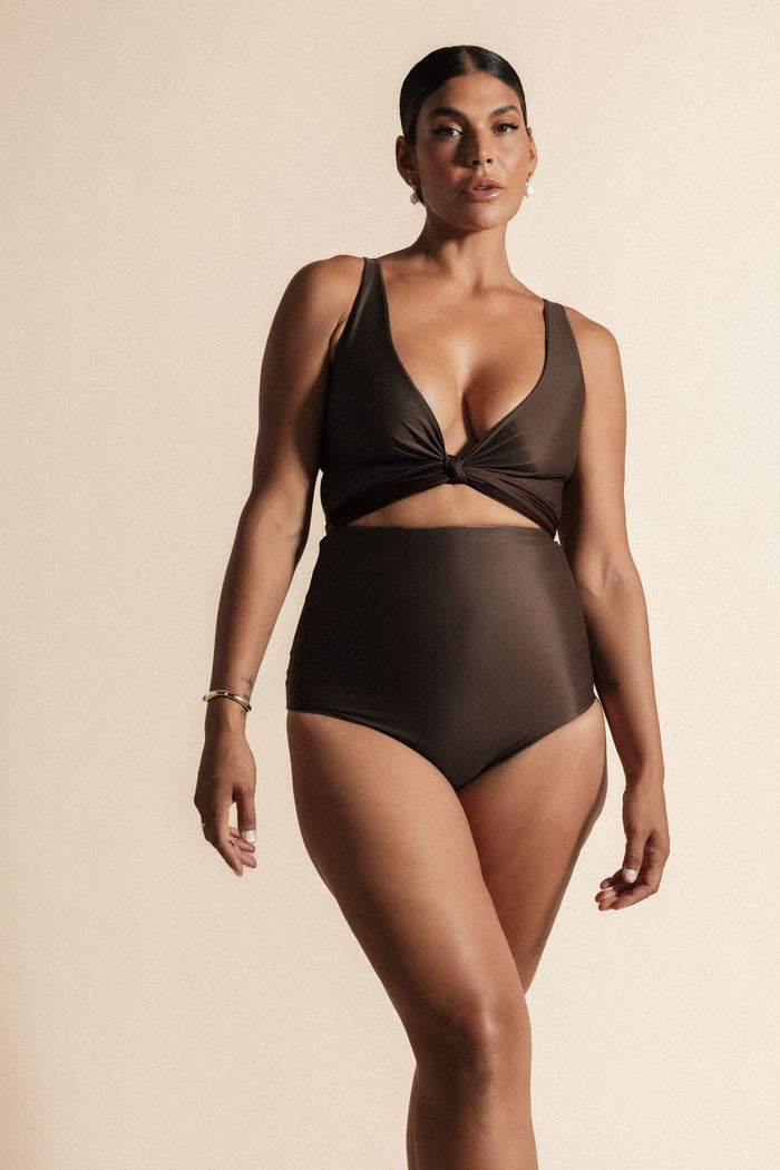 Espresso Reversible Classic Bikini Top