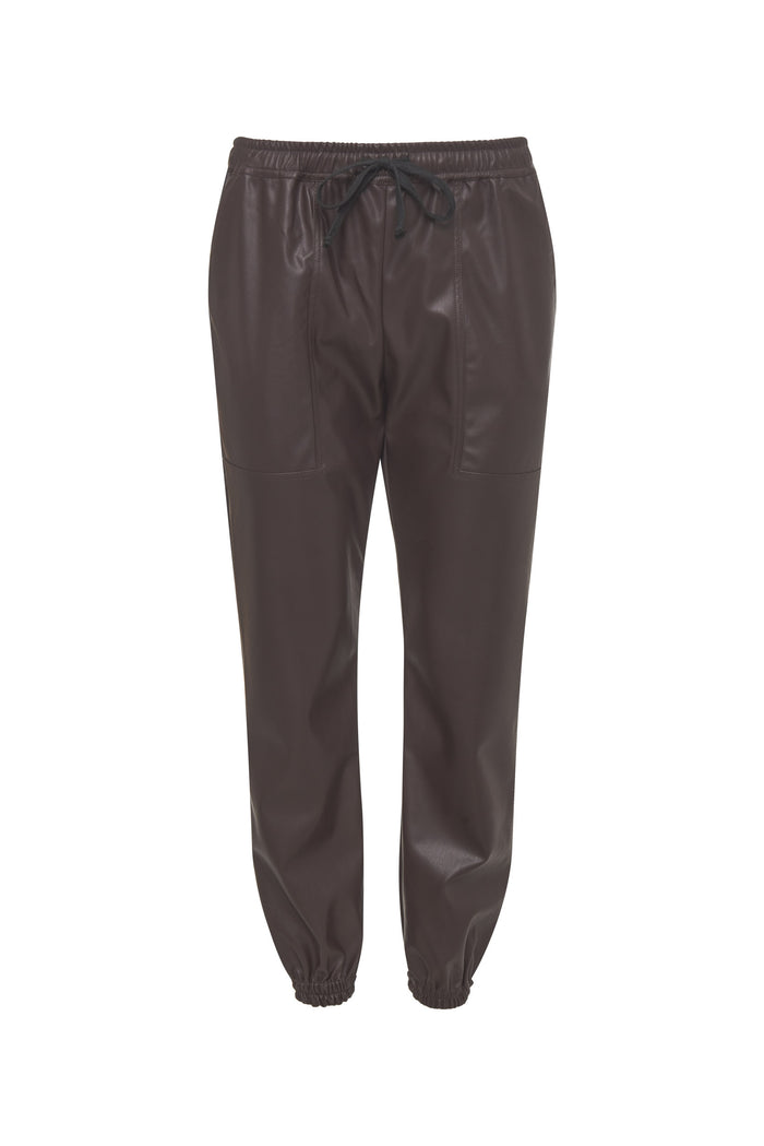 Faux Leather Jog Pant