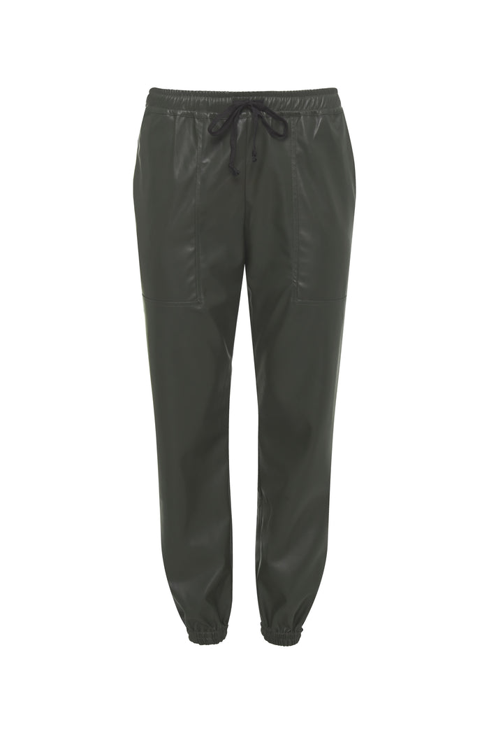 Faux Leather Jog Pant