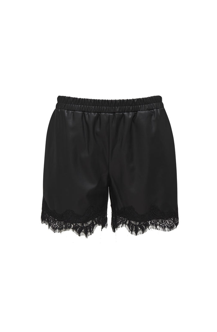Faux Leather Lace Short