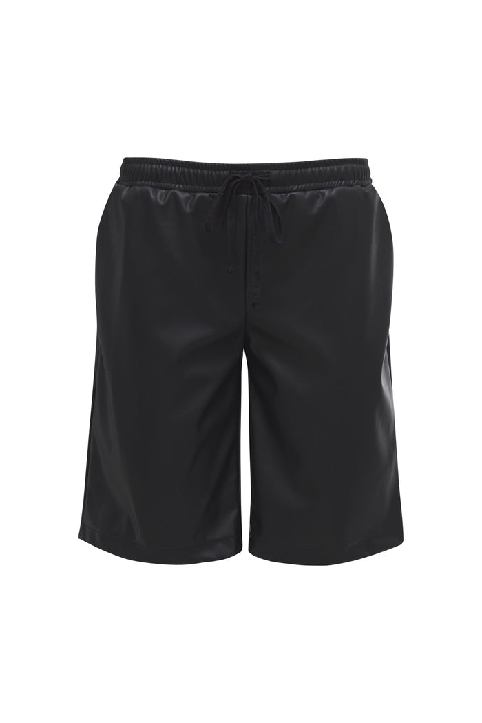 Faux Leather Walking Short