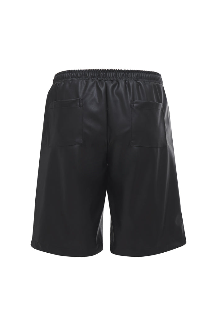 Faux Leather Walking Short