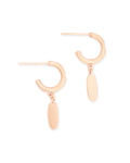 Fern Huggie Earring in Rose Gold