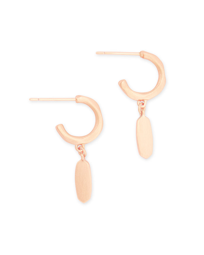 Fern Huggie Earring in Rose Gold