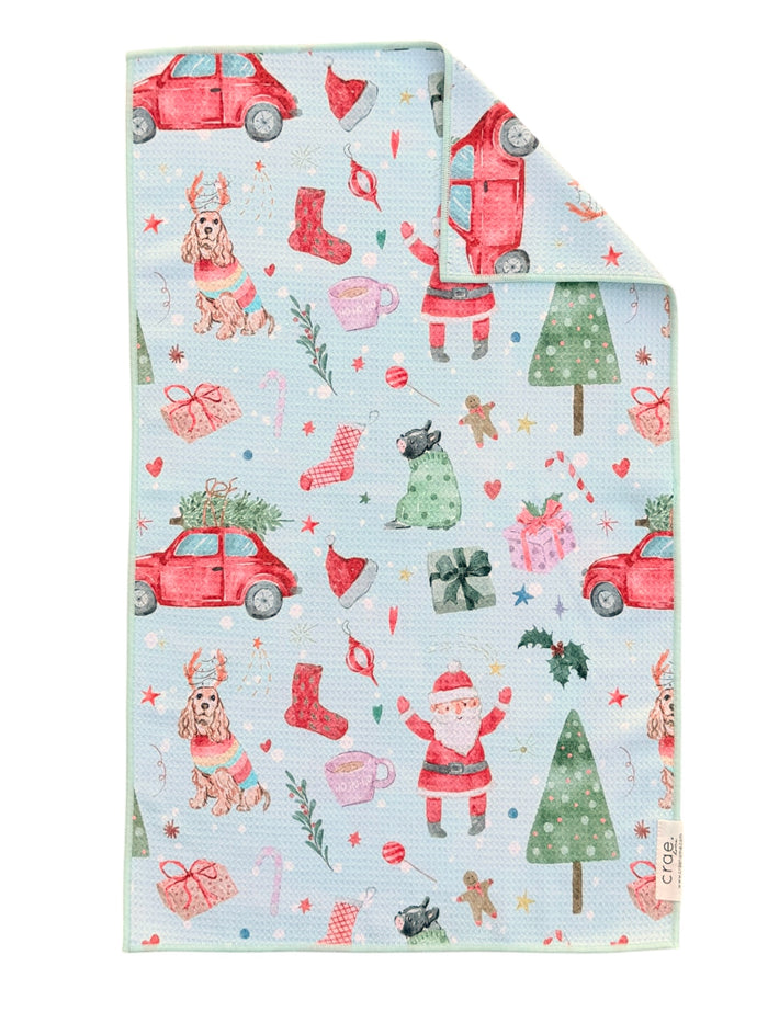 Festive Chaos: Double-Sided Hand Towel