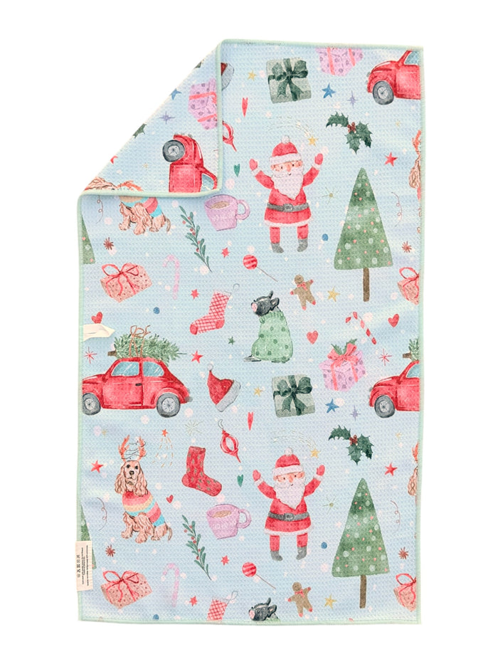 Festive Chaos: Double-Sided Hand Towel