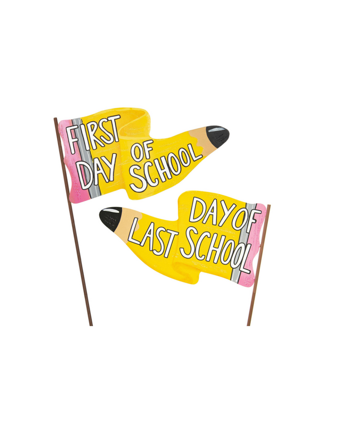 First/Last Day Of School Reversible Flag