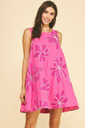 Floral A-Line Mini Dress