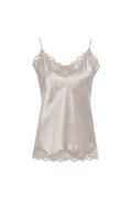Floral Lace Silk Cami Antique White