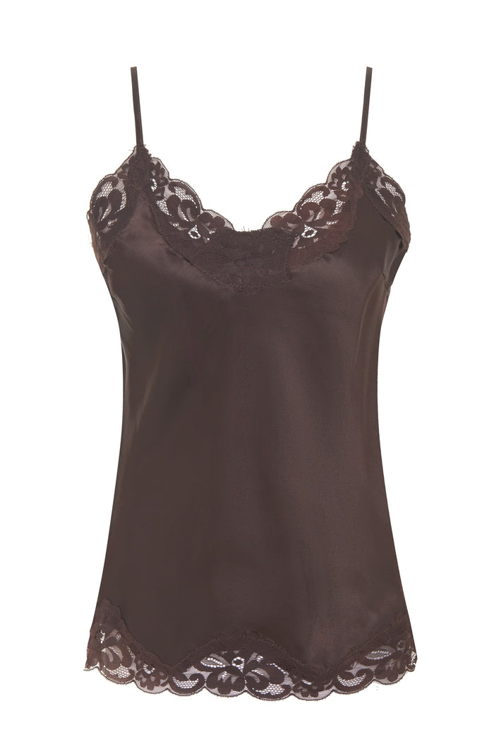 Floral Lace Silk Cami