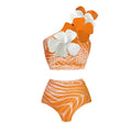 Florentine One Shoulder Bikini - Orange