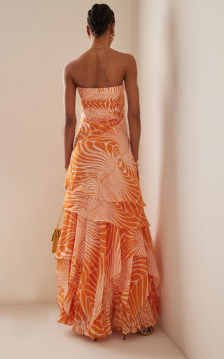 Florentine One Shoulder Swimsuit Set - Orange