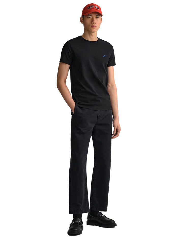 GANT_TS_CONTR Copy of Gant Contrast Logo | Mens Crew Neck T-Shirt GANT RAWDENIM